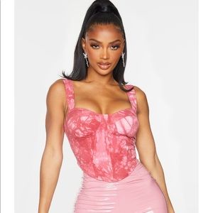 Pink corset top